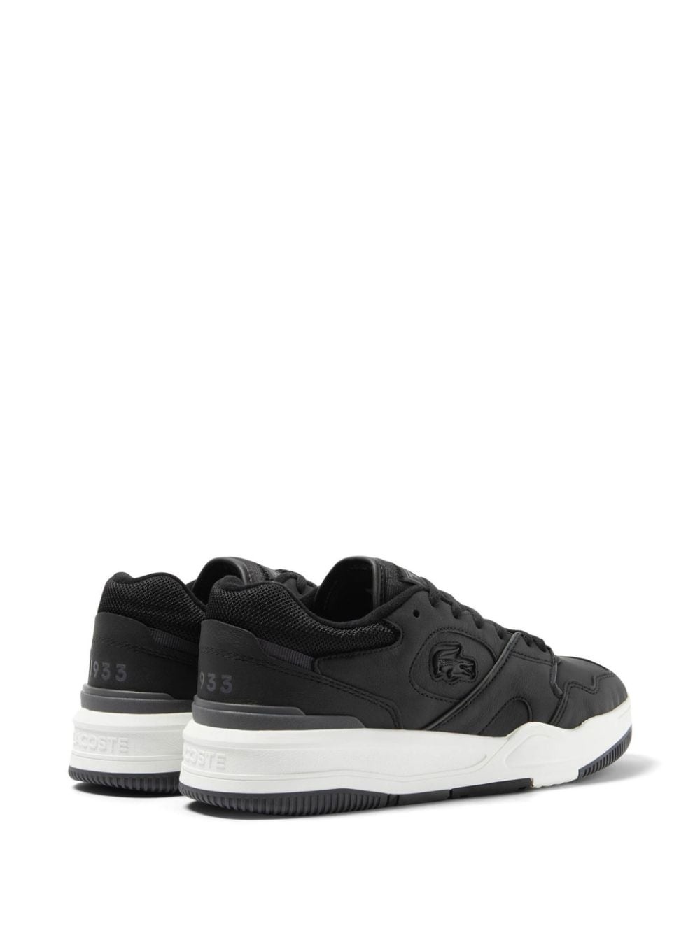 Lineshot panelled leather sneakers - 3
