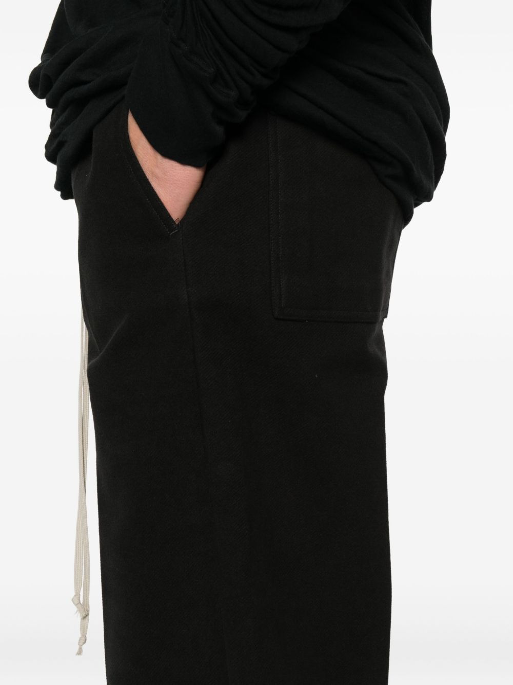 ORGANIC COTTON-BLEND STRAIGHT-LEG TROUSERS - 4