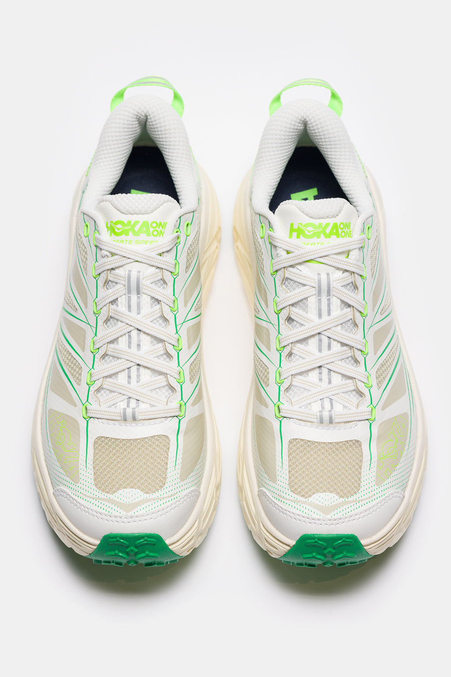 Mafate Speed 2 Sneaker in White/ Fresh Cut Grass - 4