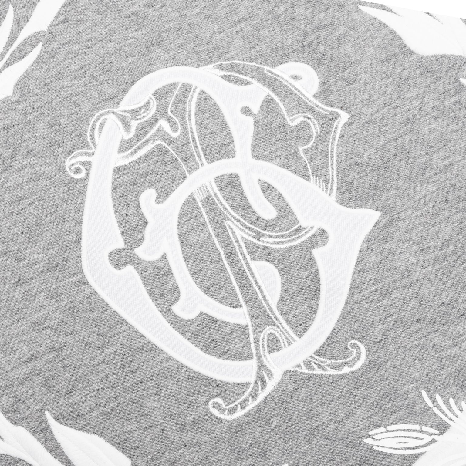CREST T-SHIRT - LIGHT GREY MELANGE - 3