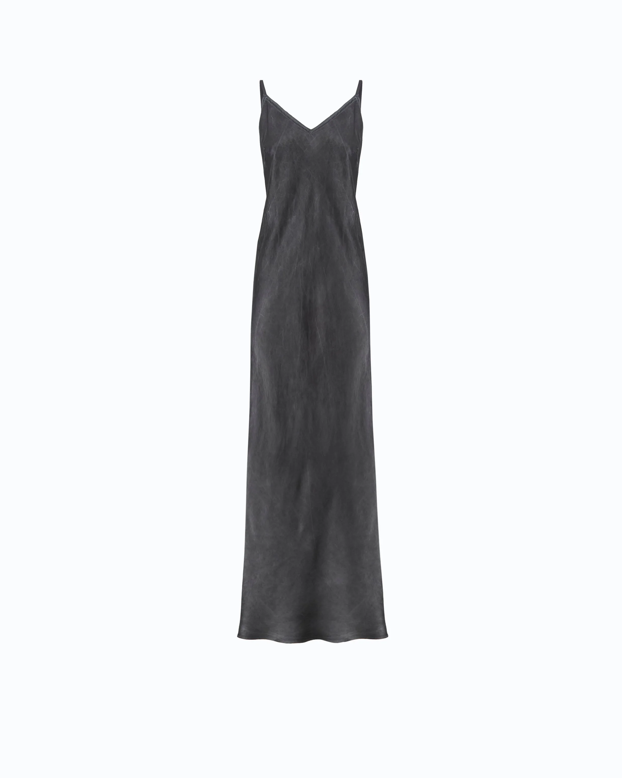LONG SLIP DRESS IN SATIN - 1