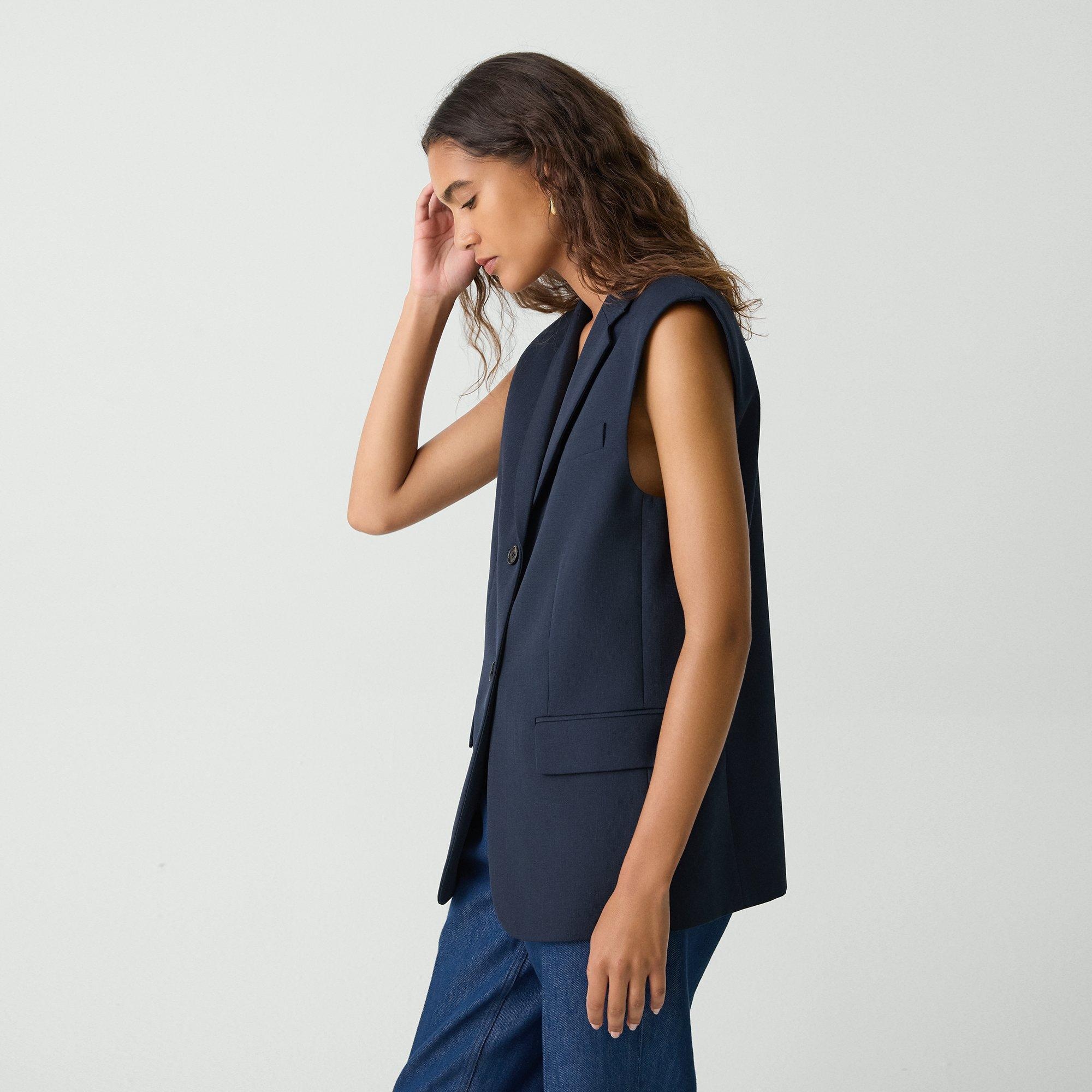 Oversized Vest in Wool-Blend - 3