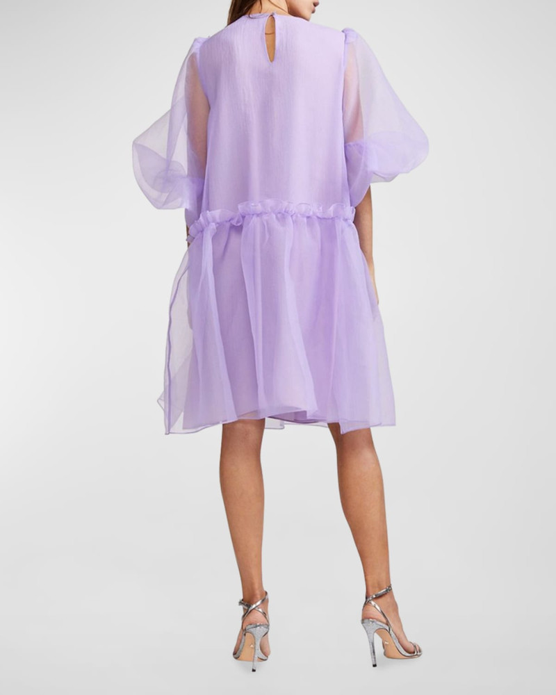 Tallulah Puff-Sleeve Organza Dress 4