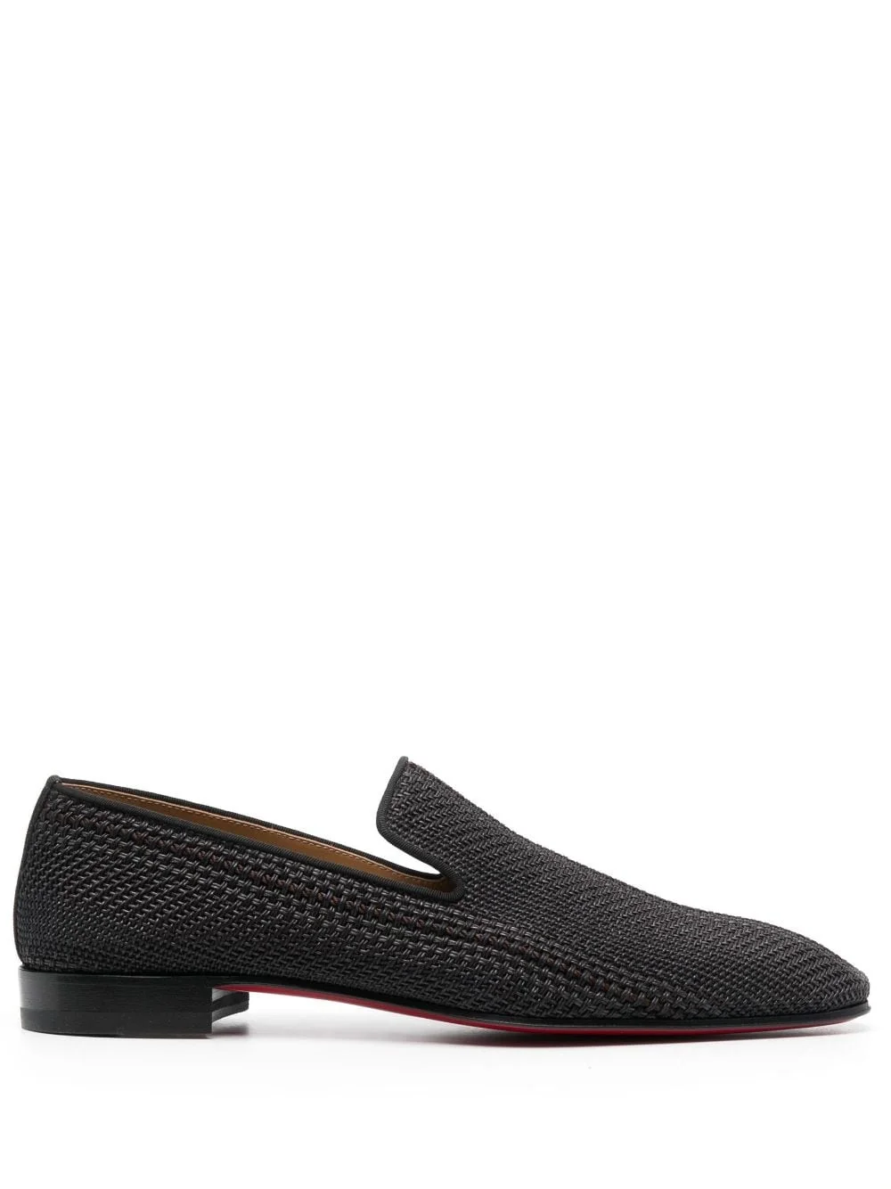 interwoven leather loafers - 1