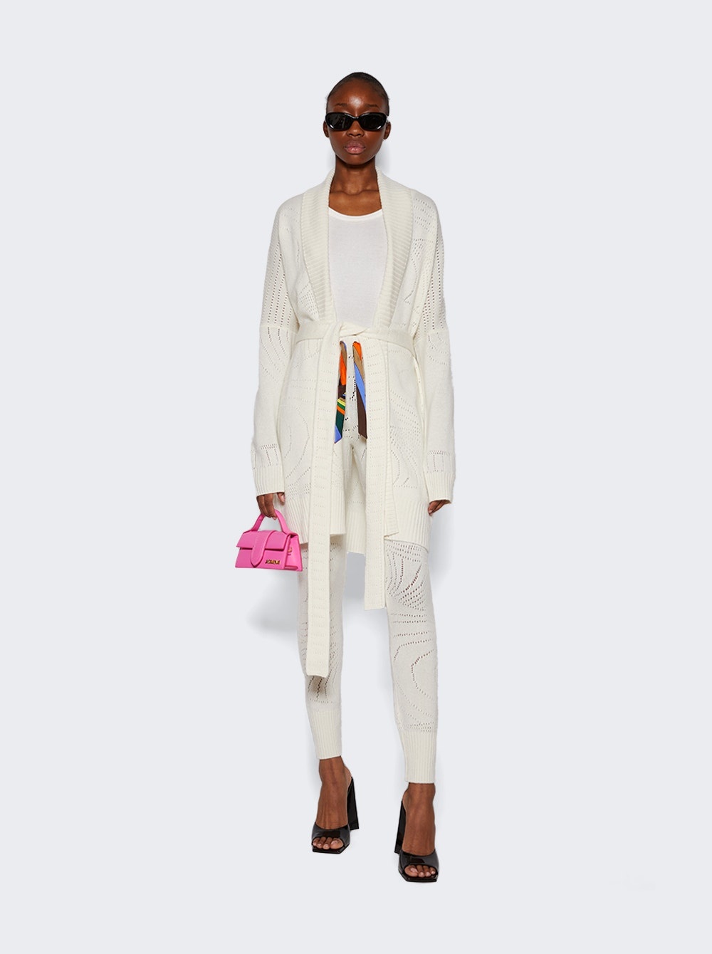 Pointelle Sweatpants White - 2