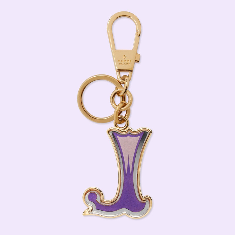 Letter J Plexiglas keychain 1
