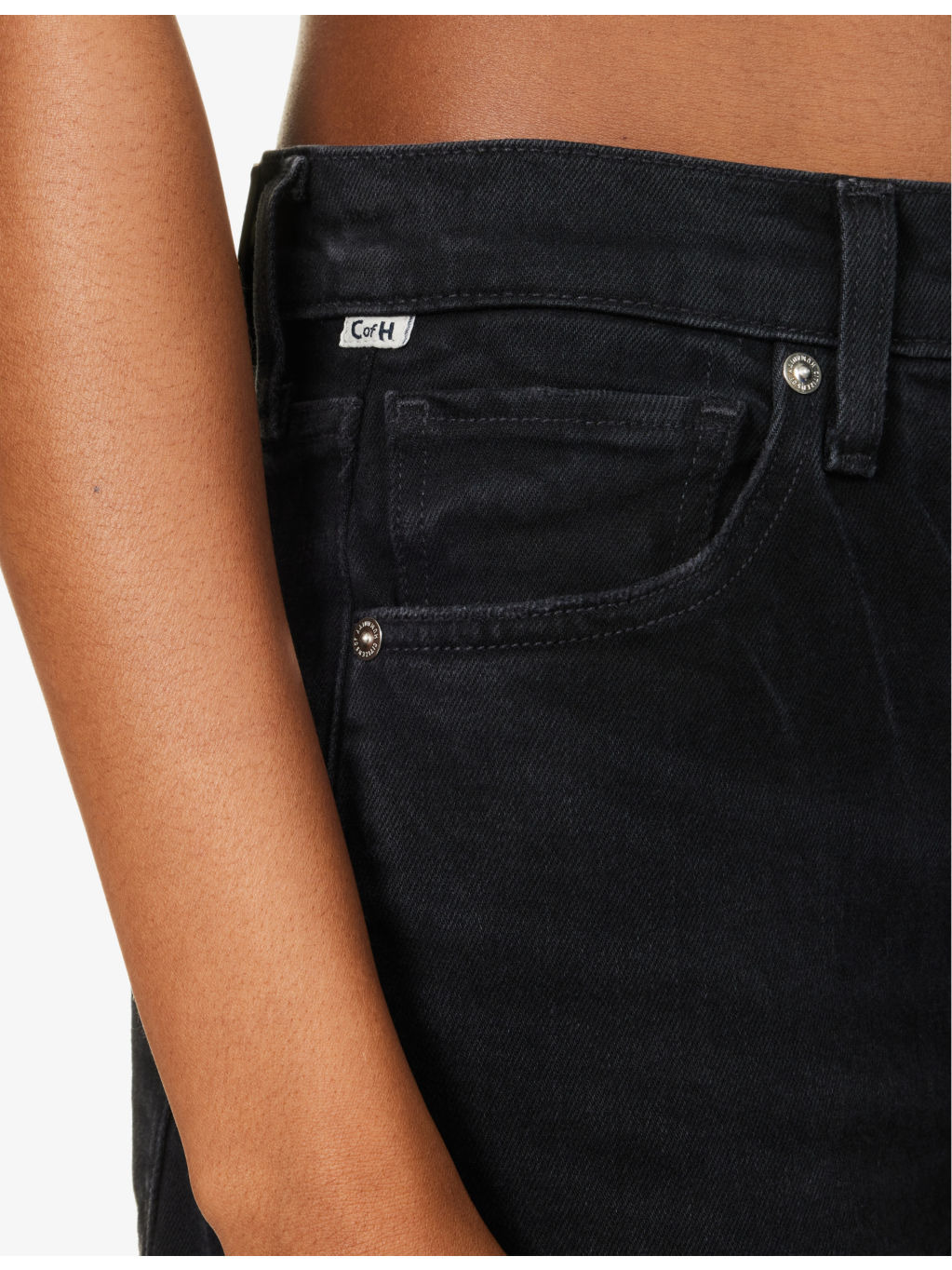 Paloma wide-leg mid-rise stretch-denim jeans - 5