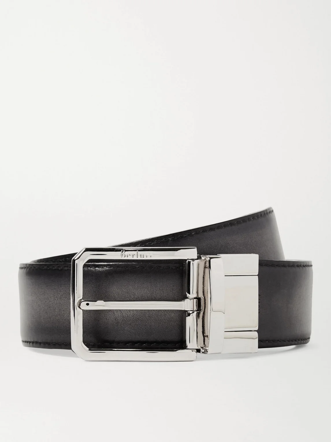 Versatile 3.5cm Scritto Reversible Venezia Leather Belt - 1