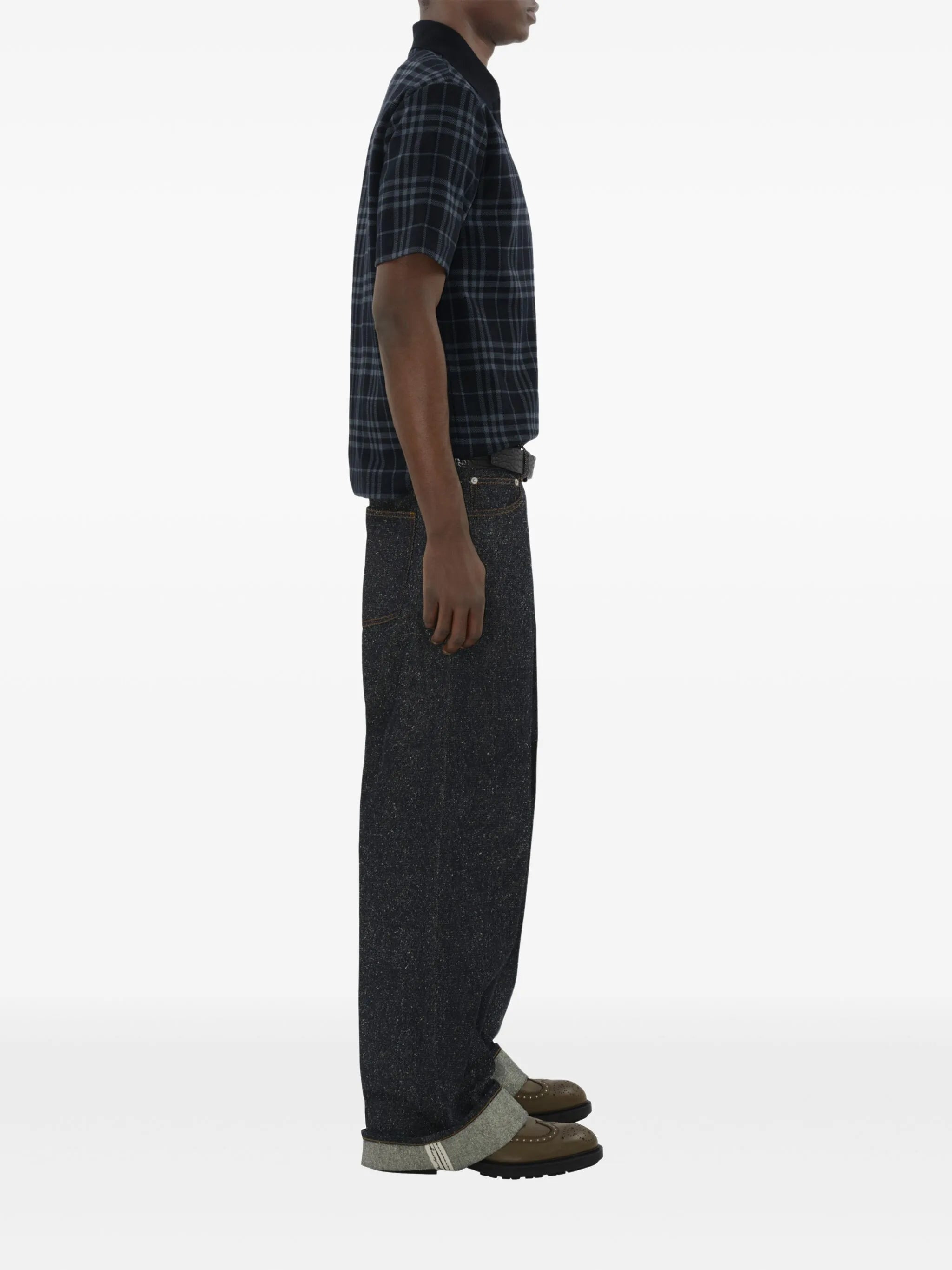 checked polo shirt - 3