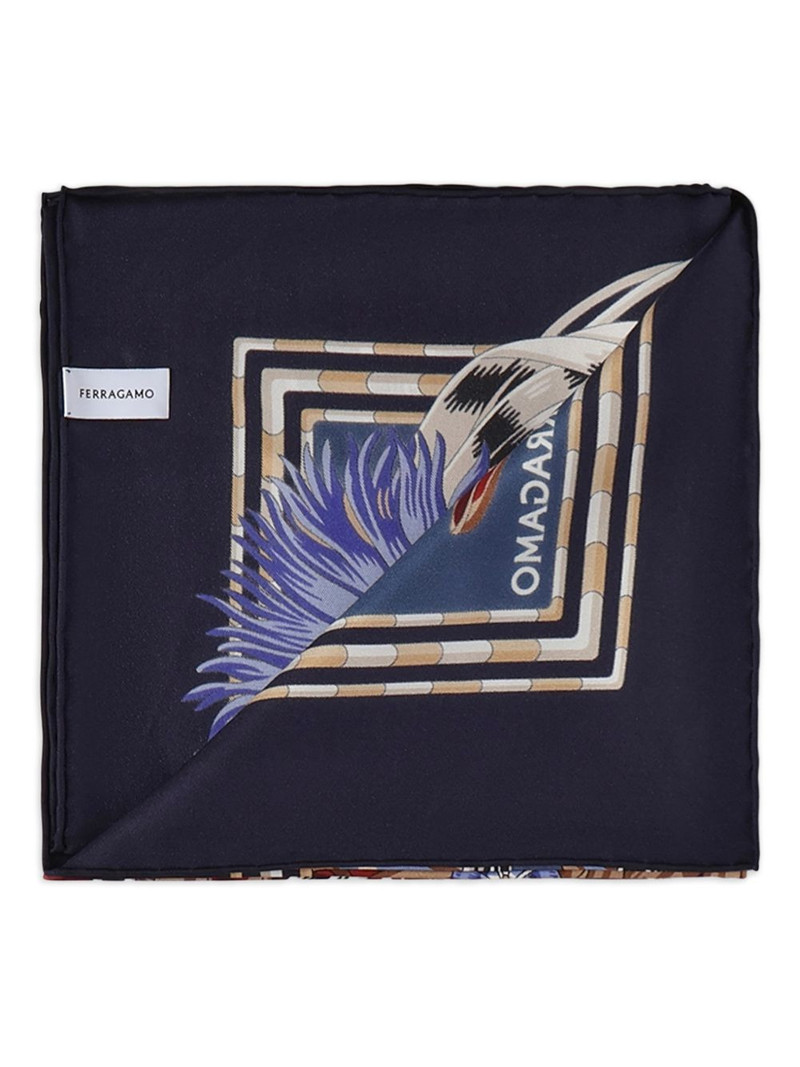 FERRAGAMO graphic-pattern scarf outlook