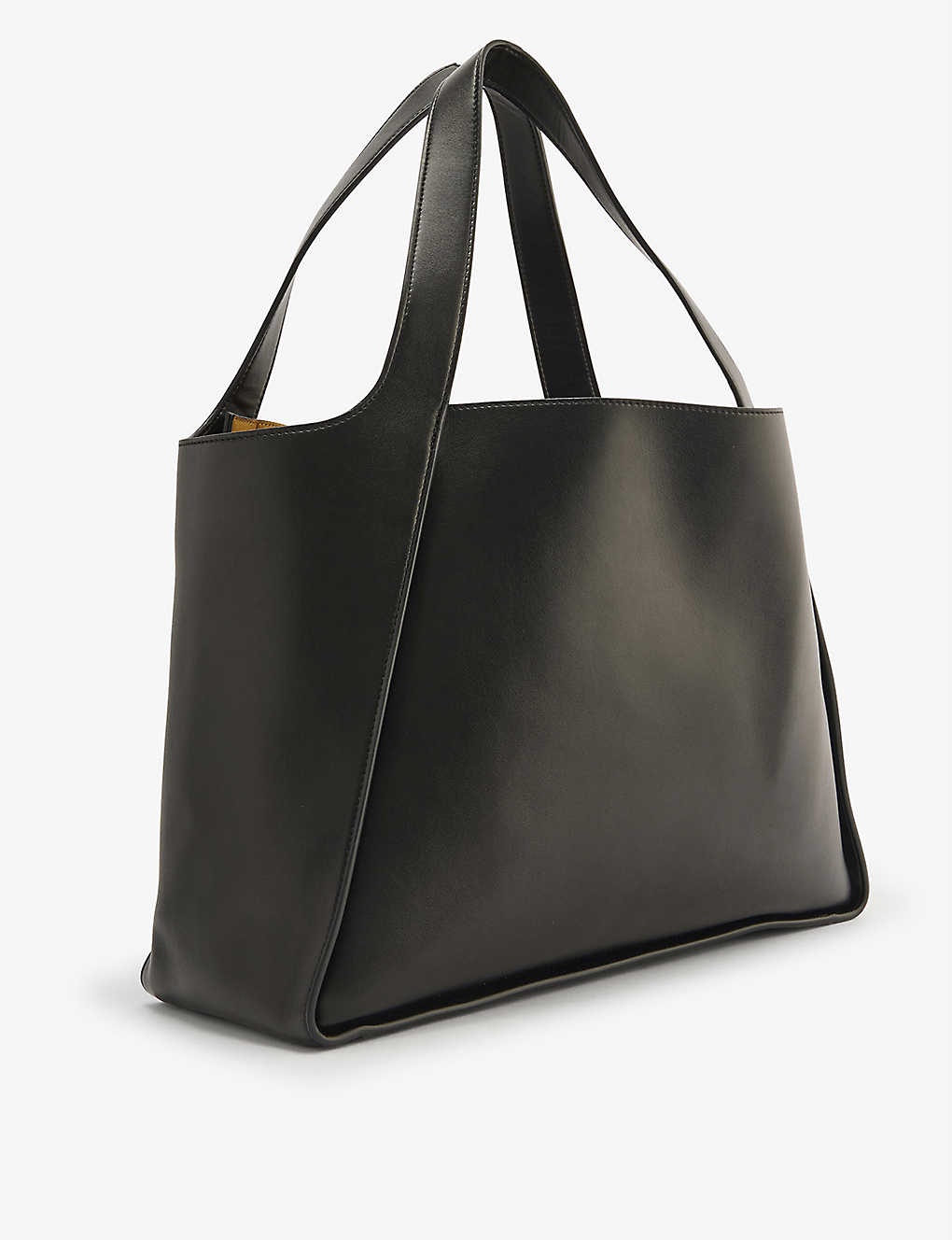 Circle faux-leather tote bag - 3