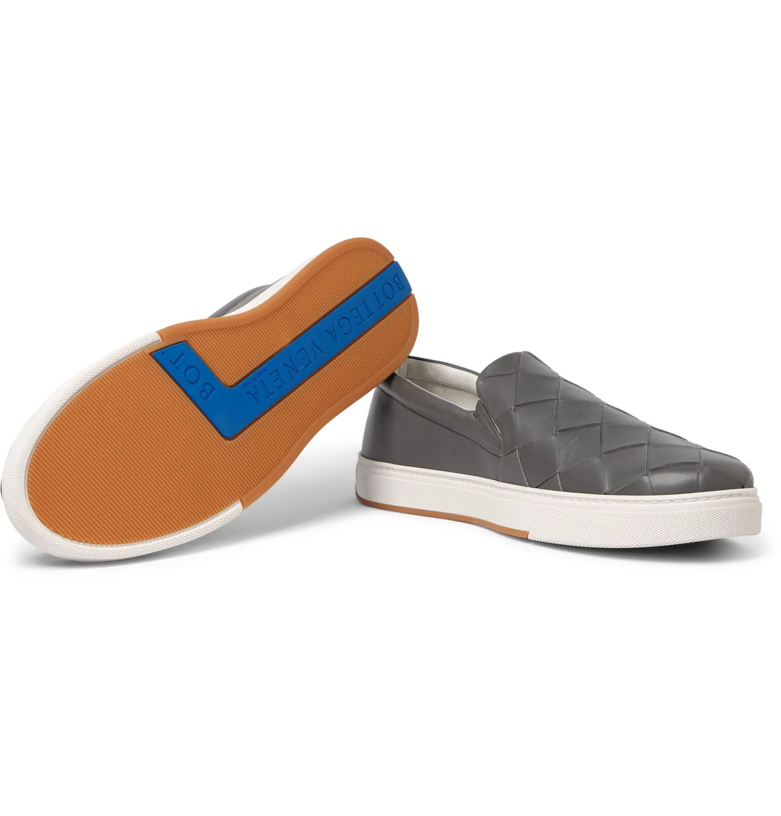 Dodger Intrecciato Leather Slip-On Sneakers - 7