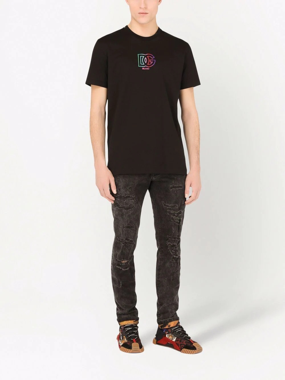 logo-embroidered T-shirt - 2