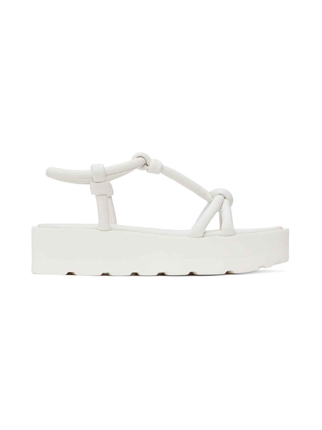 White Marine Flat Sandals - 1