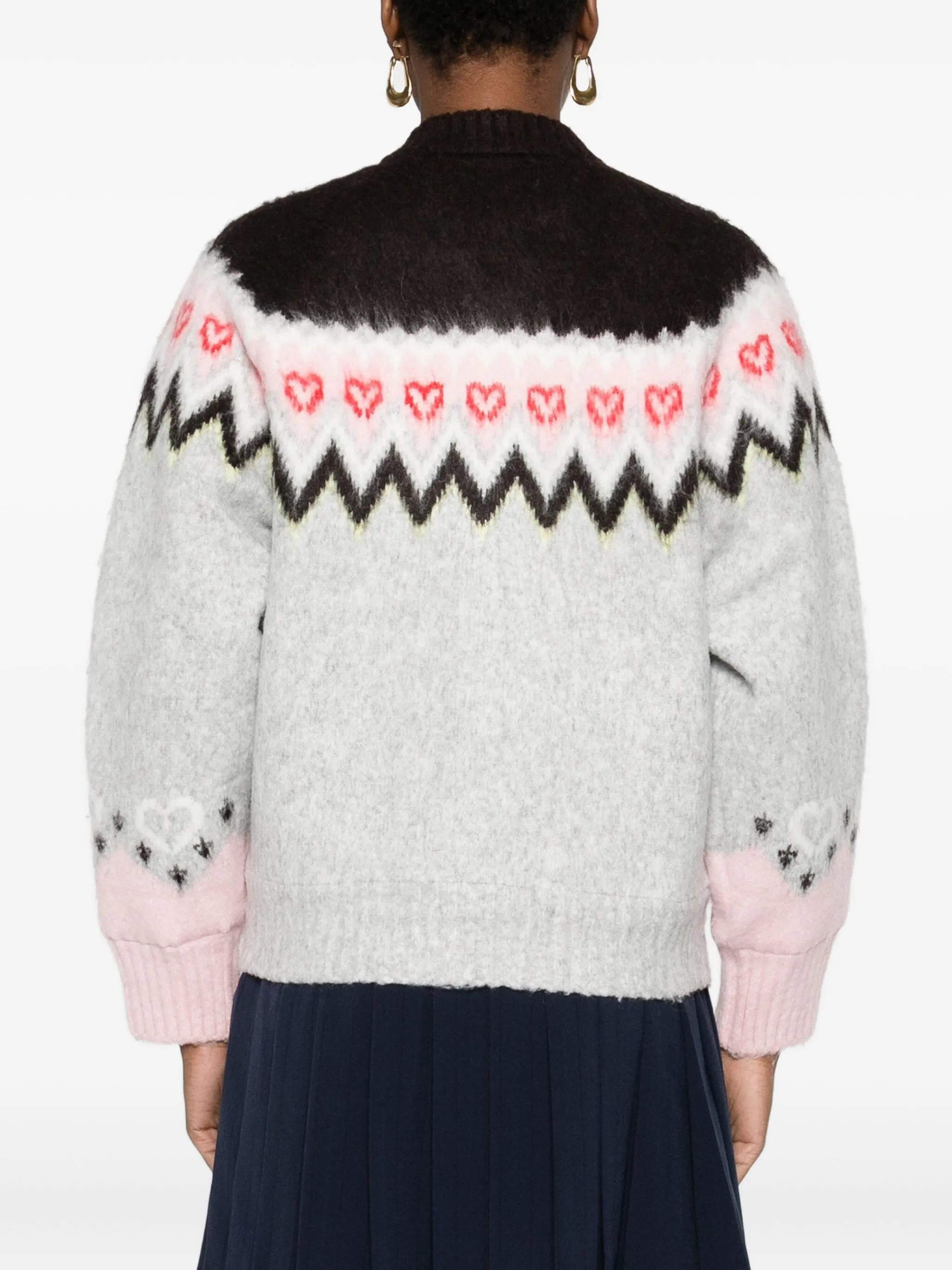 Stine Goya Fair-isle Pattern Cardigan - 3
