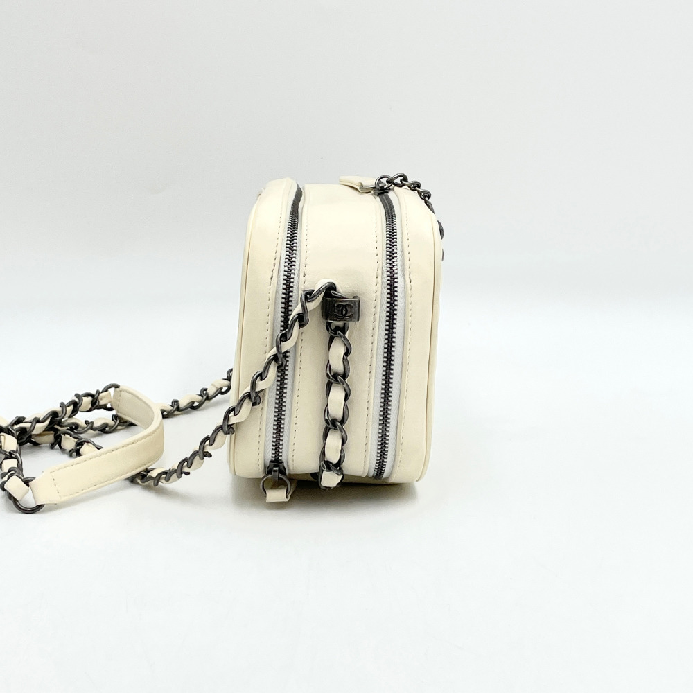 Chanel No. 20 Ivory Coco Boy Camera Chain Crossbody Bag - 2