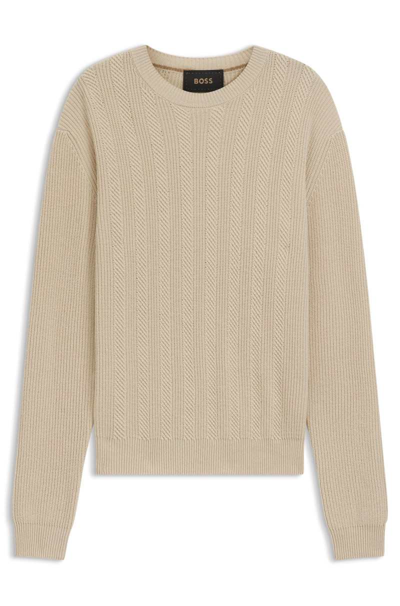 WOOL-CASHMERE SWEATER WITH MIXED STRUCTURES 1