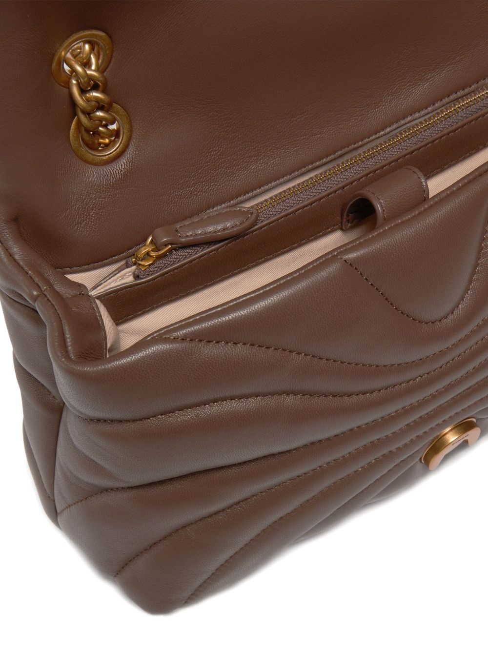 quilted birds shoulder bag - 4