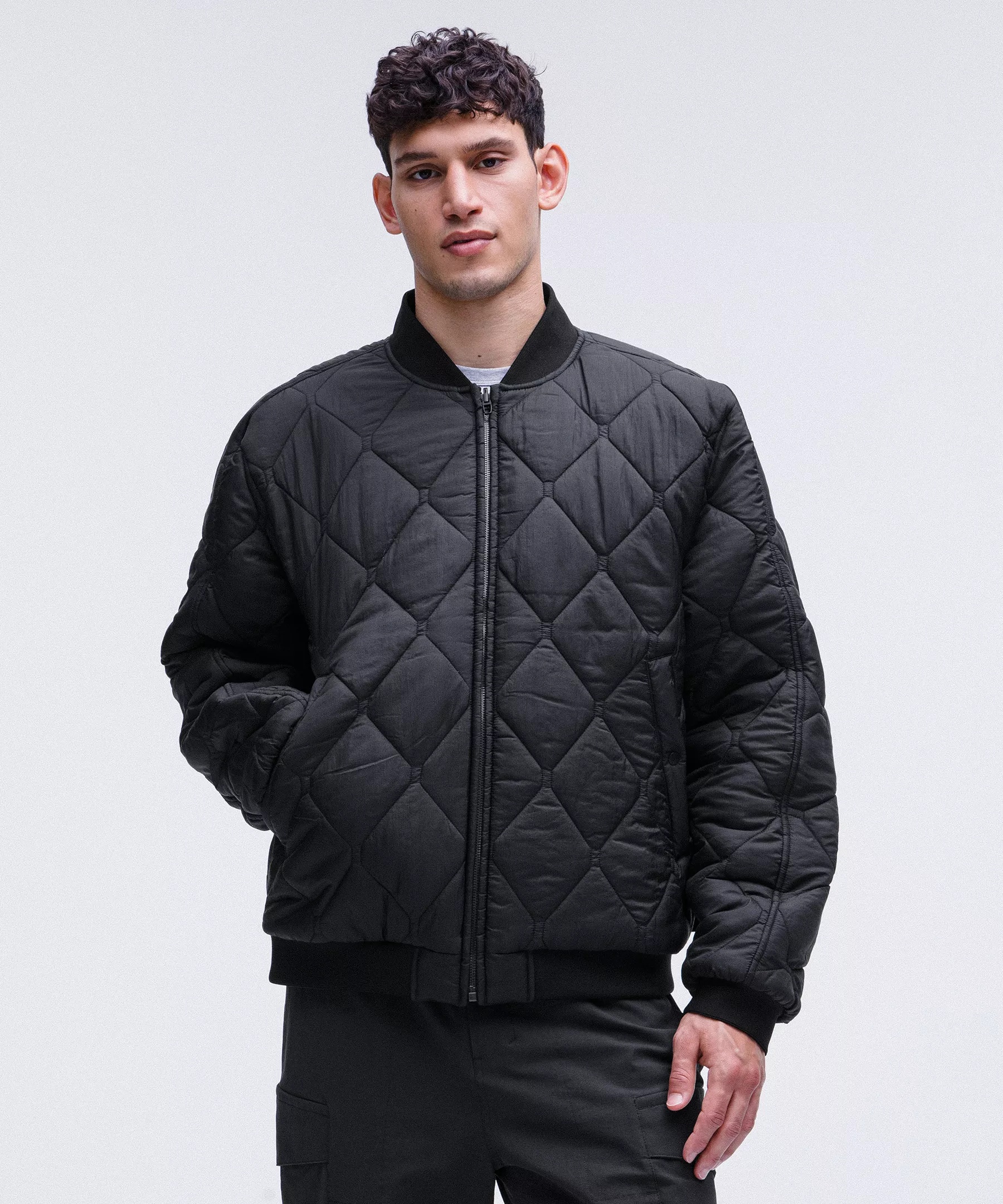 Men's Reversible Insulated Bomber Jacket - 7