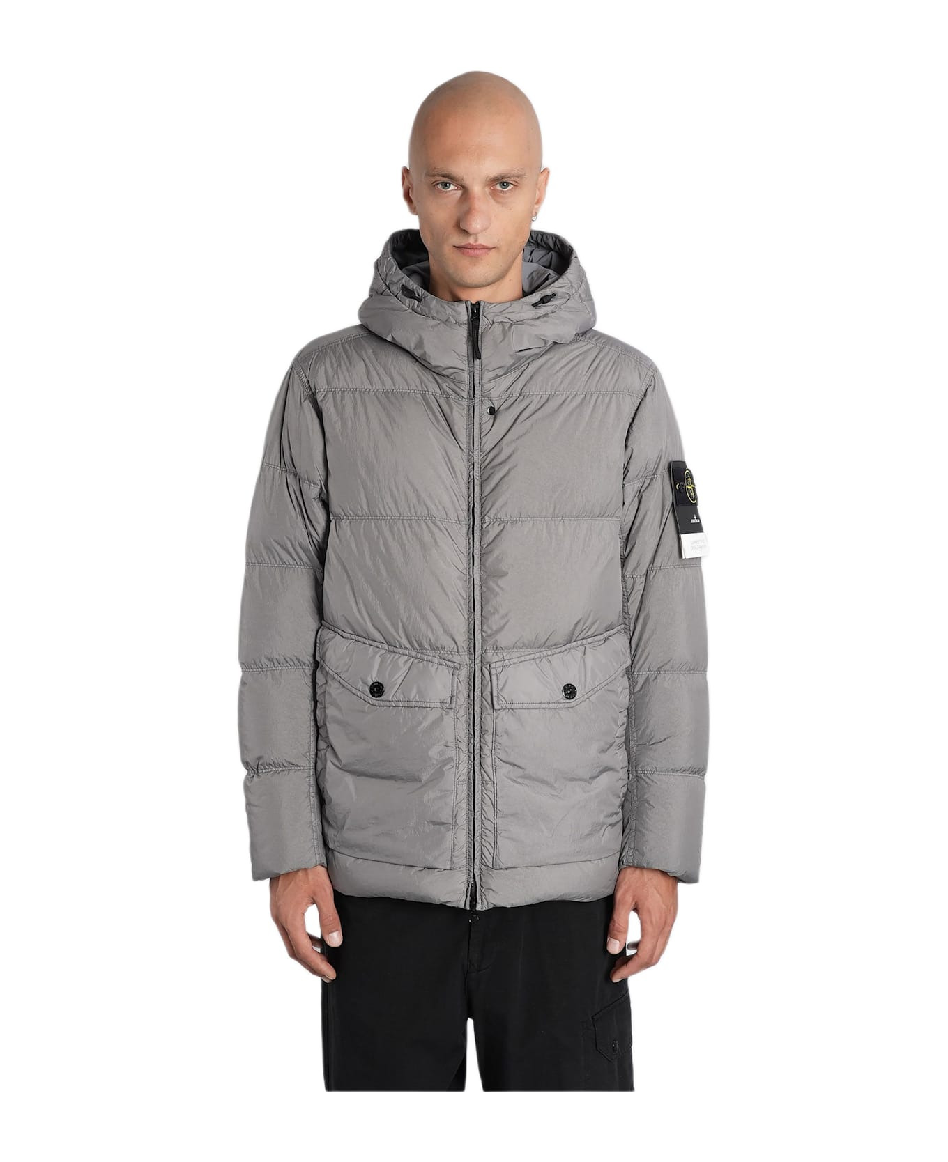 Puffer In Grey Polyester - 1