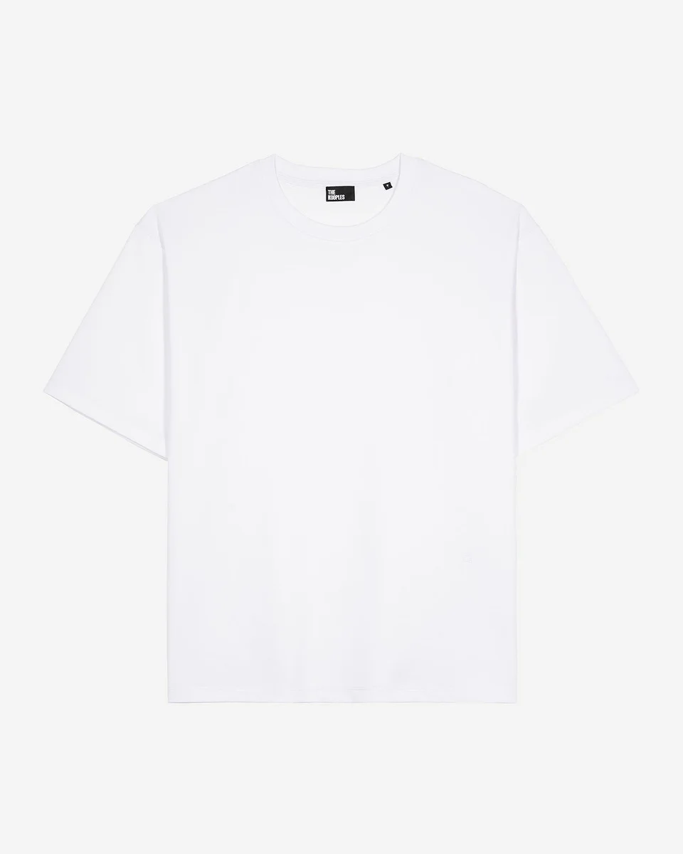 MIXED T-SHIRT LARGE PLAIN WHITE - 1