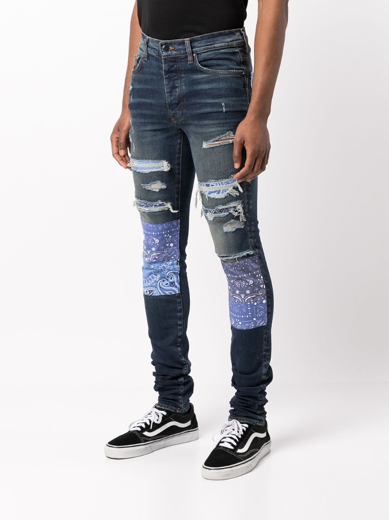 Bandana Artpatch skinny jeans - 3