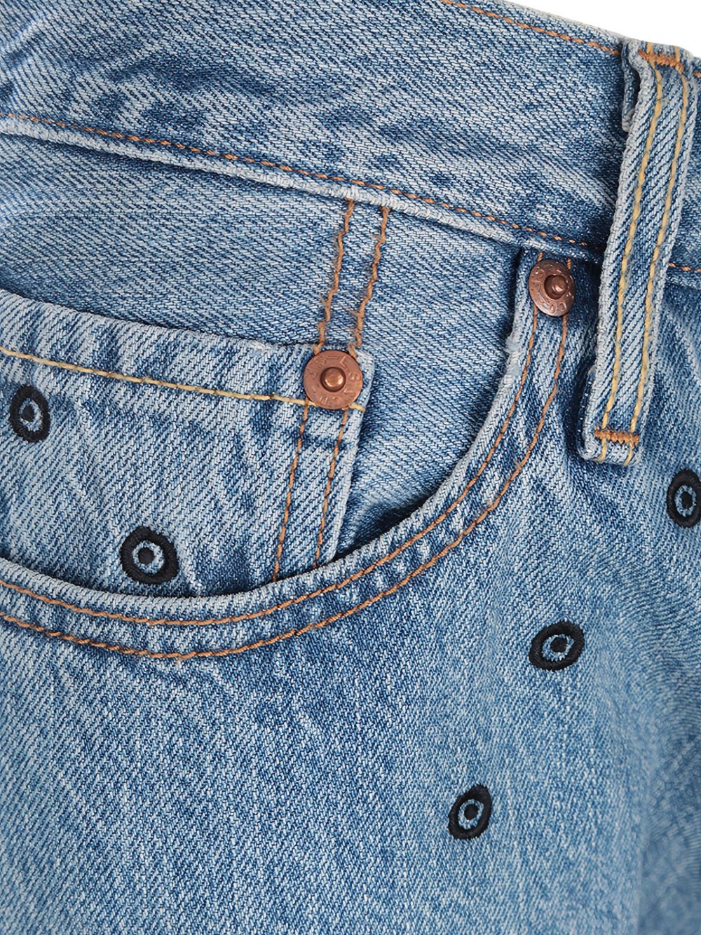 x 10 Corso Como embroidered jeans - 4