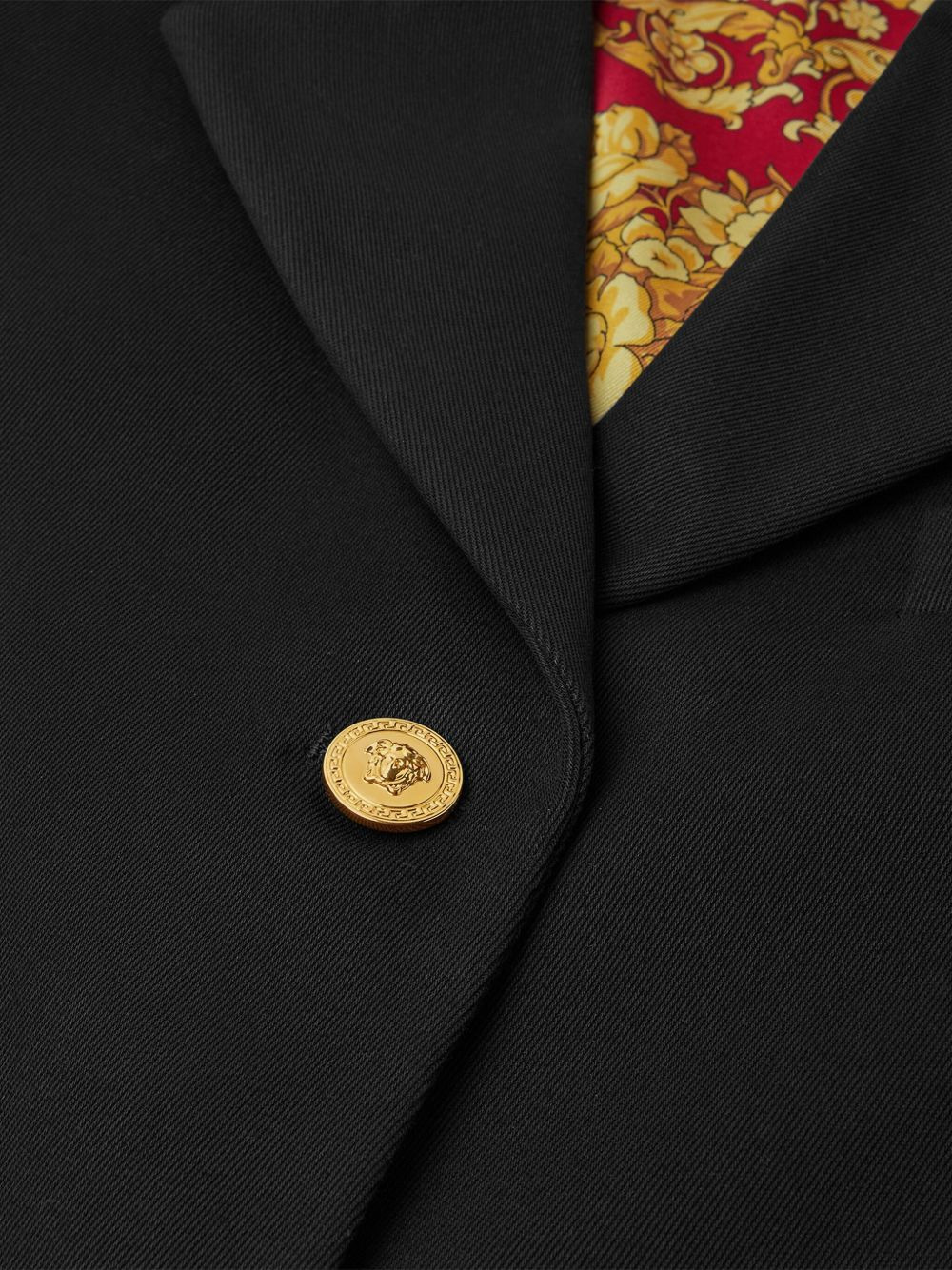 gold-button cotton jacket - 3