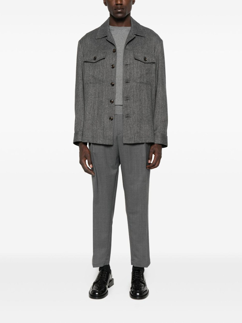 Canali round-neck wool T-shirt outlook