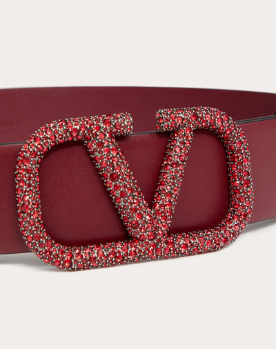 Valentino VLOGO SIGNATURE BELT IN GLOSSY CALFSKIN 40MM outlook