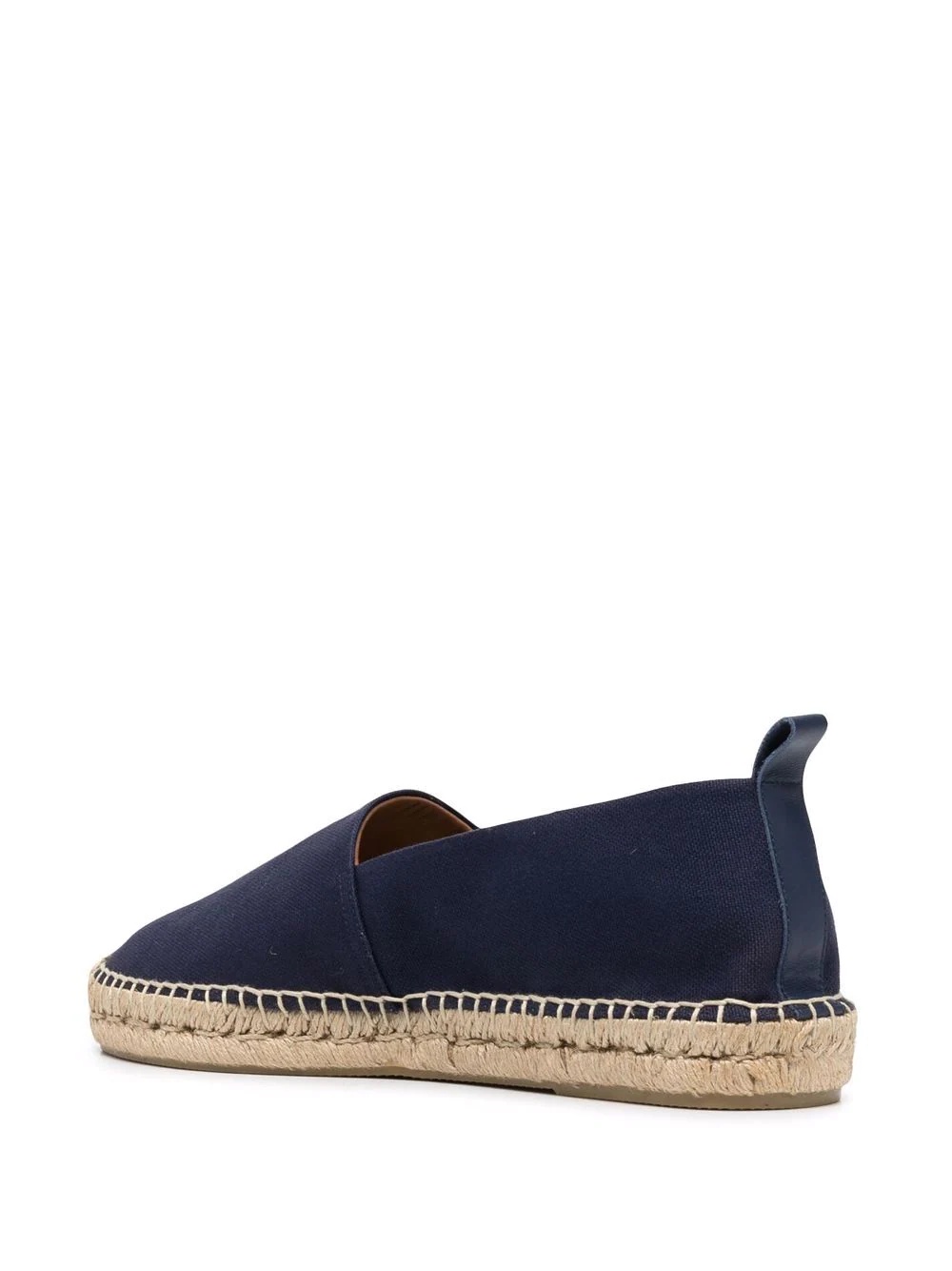 logo-embroidered woven espadrilles - 3