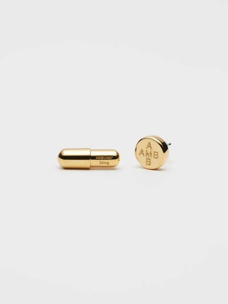 PILL CHARM STUD EARRINGS - 1