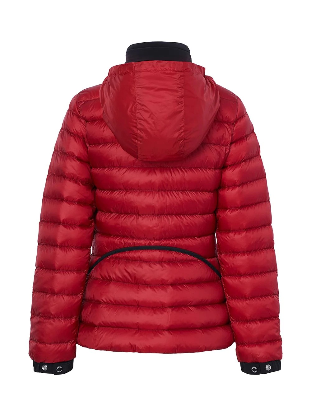 packaway hood peplum puffer jacket - 4