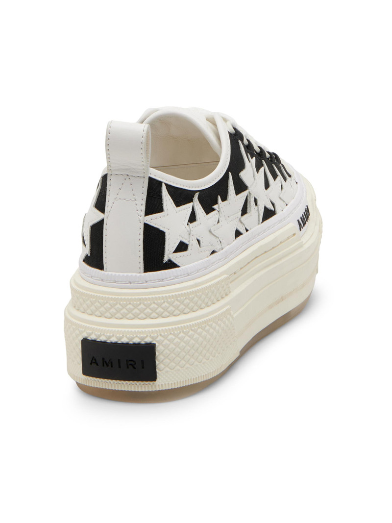 Women's Stars Court Cotton Low-Top Sneakers - Black 3