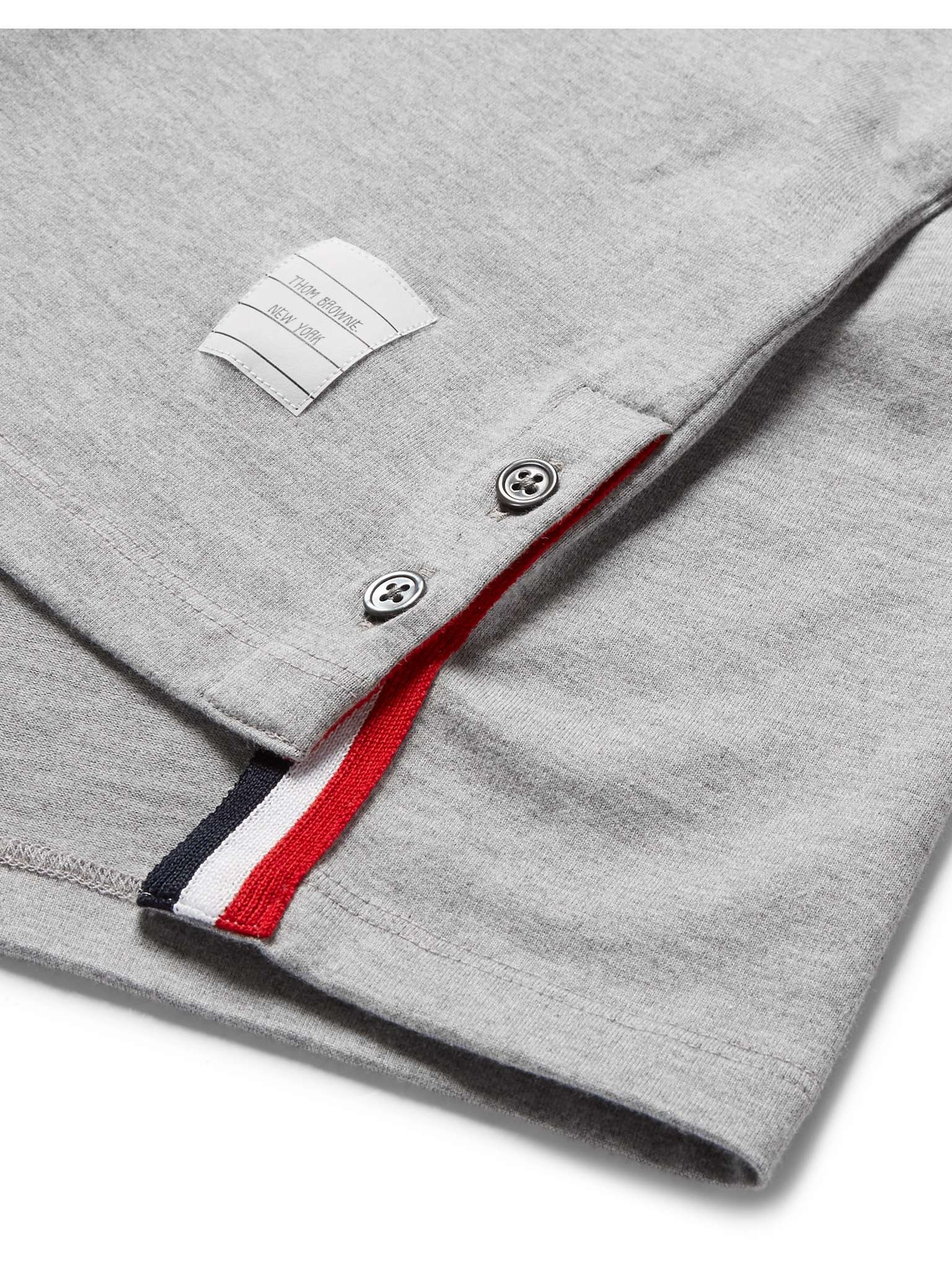 Slim-Fit Grosgrain-Trimmed Cotton-Jersey T-Shirt - 3
