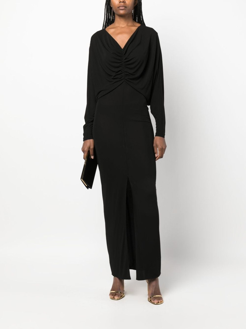 SAINT LAURENT draped maxi dress outlook