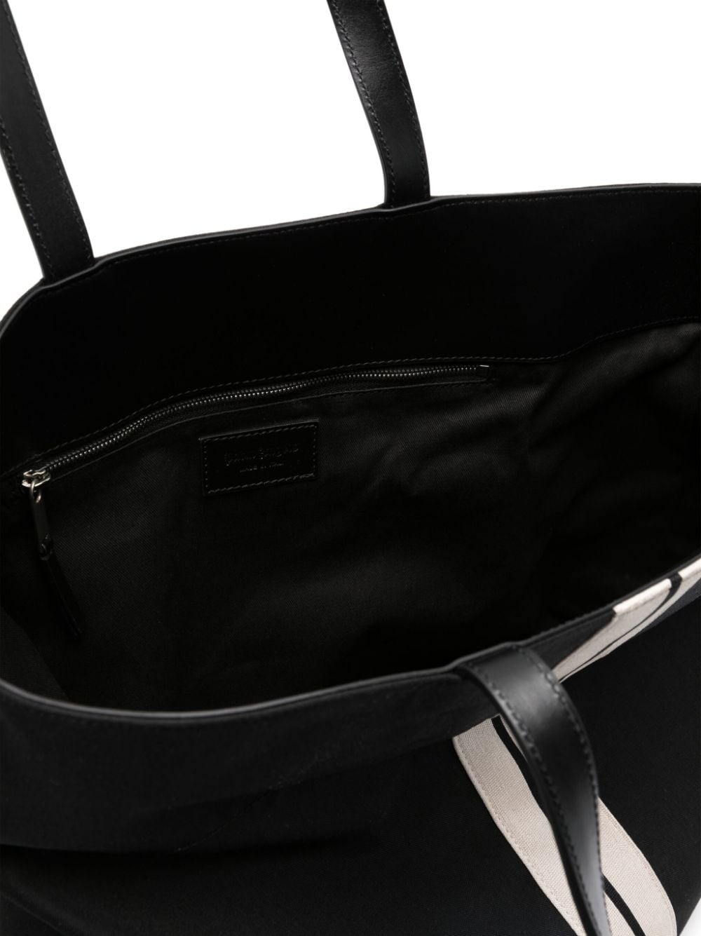Track logo-print cotton tote bag - 5