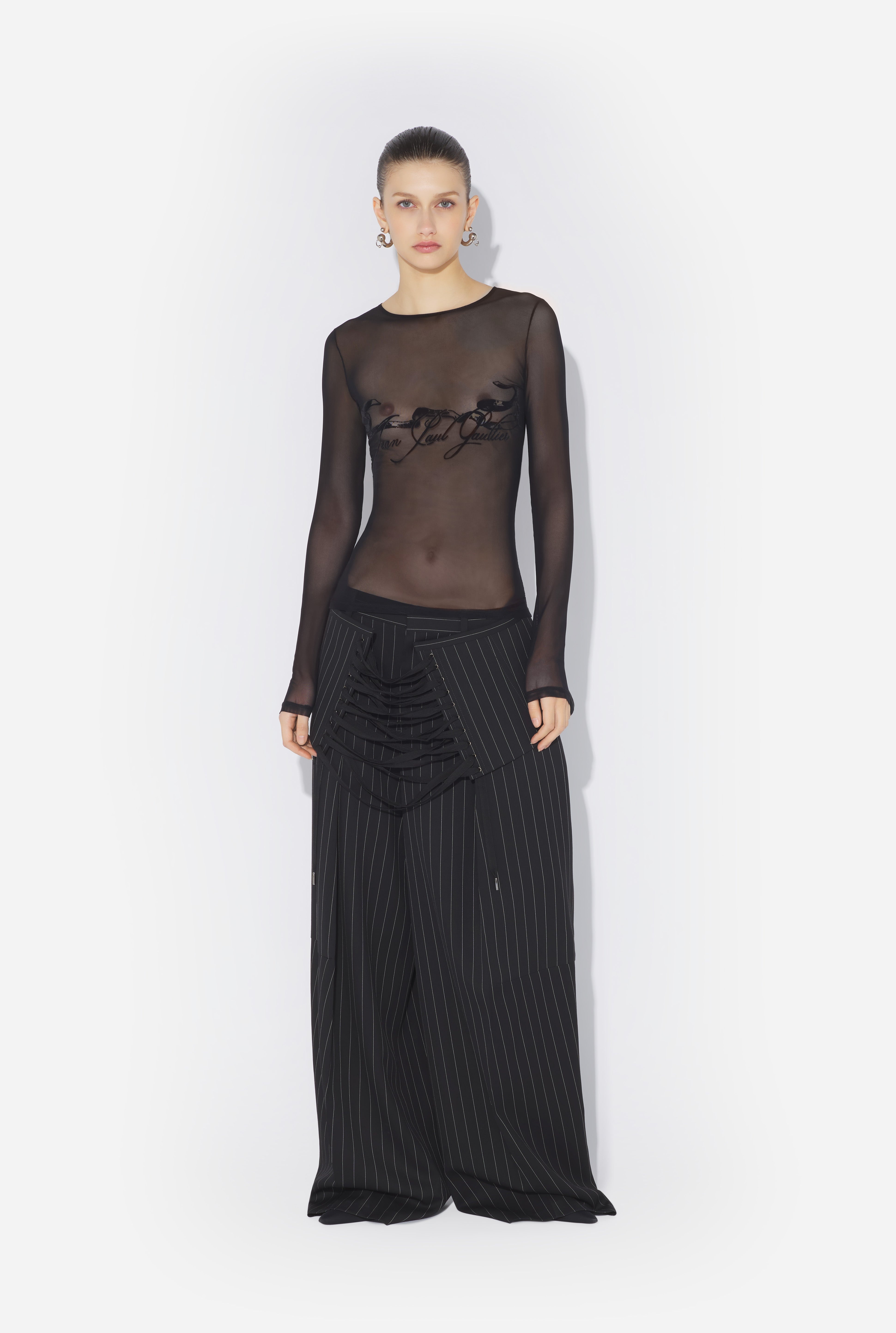 THE FLOCKED “TATTOO RUBAN” TOP - 2