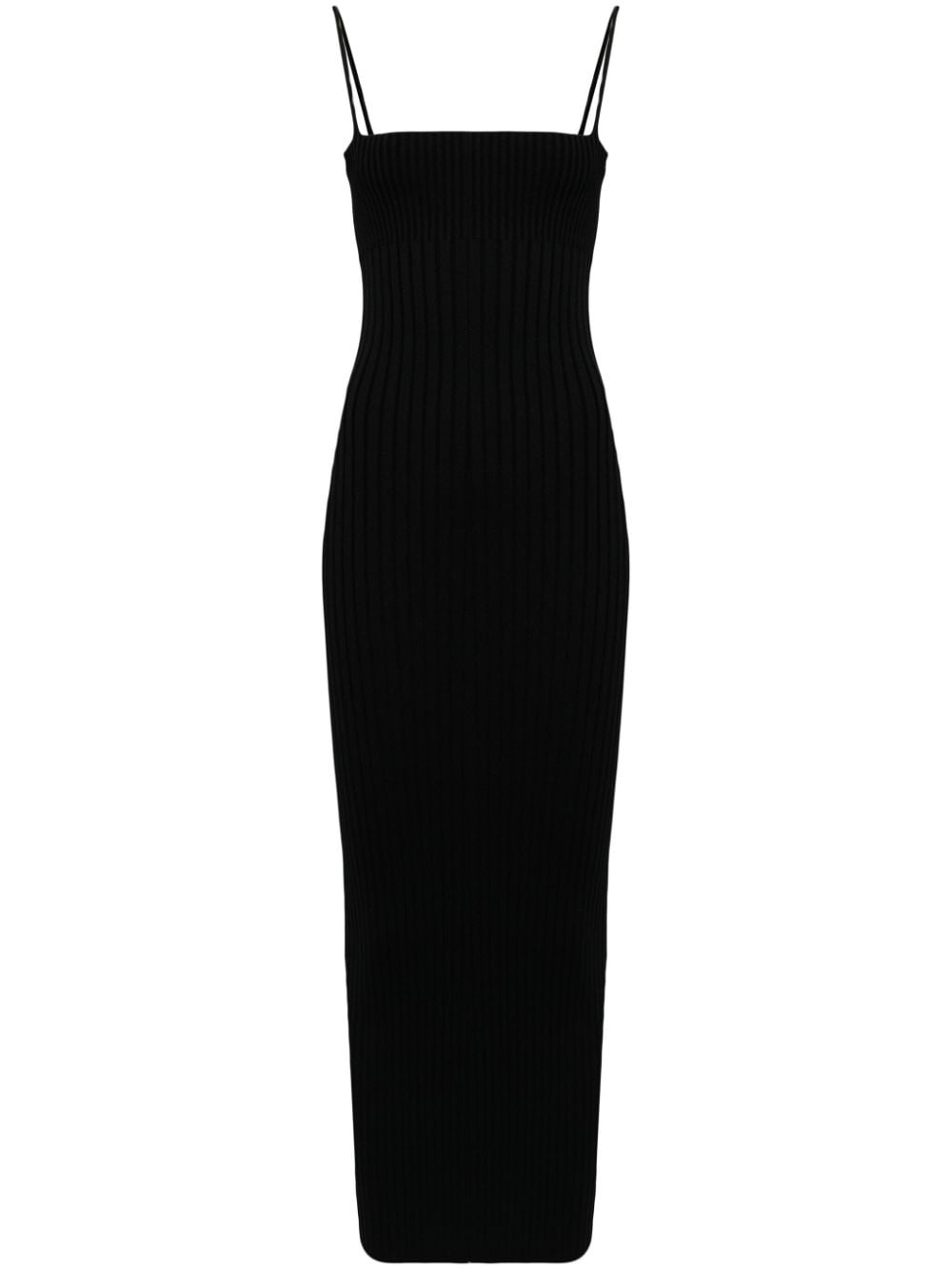 ribbed midi dress - 1