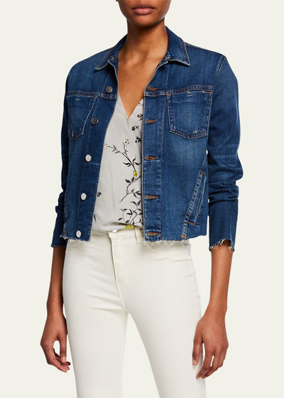 L'AGENCE Janelle Slim Raw-Edge Jacket outlook