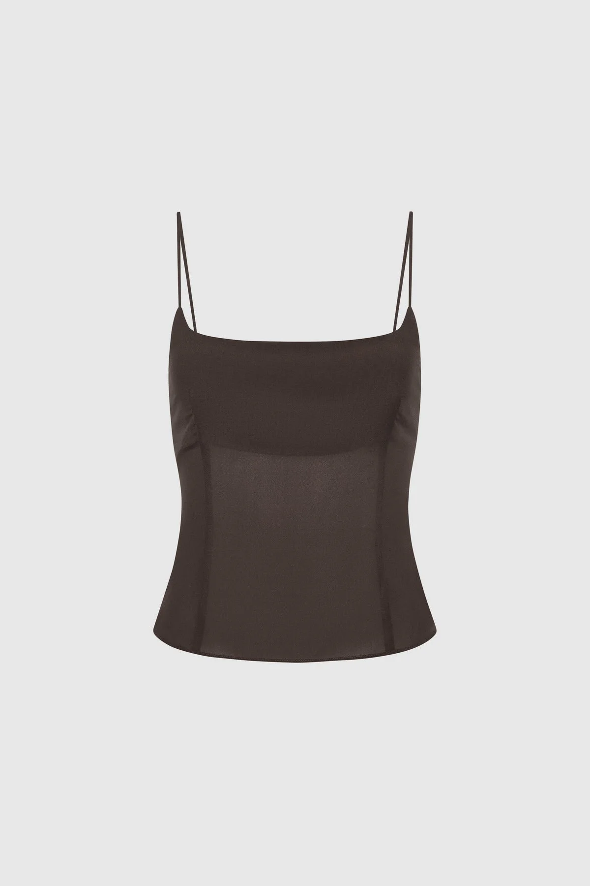 Stretch Silk Cami - Cedar - 1