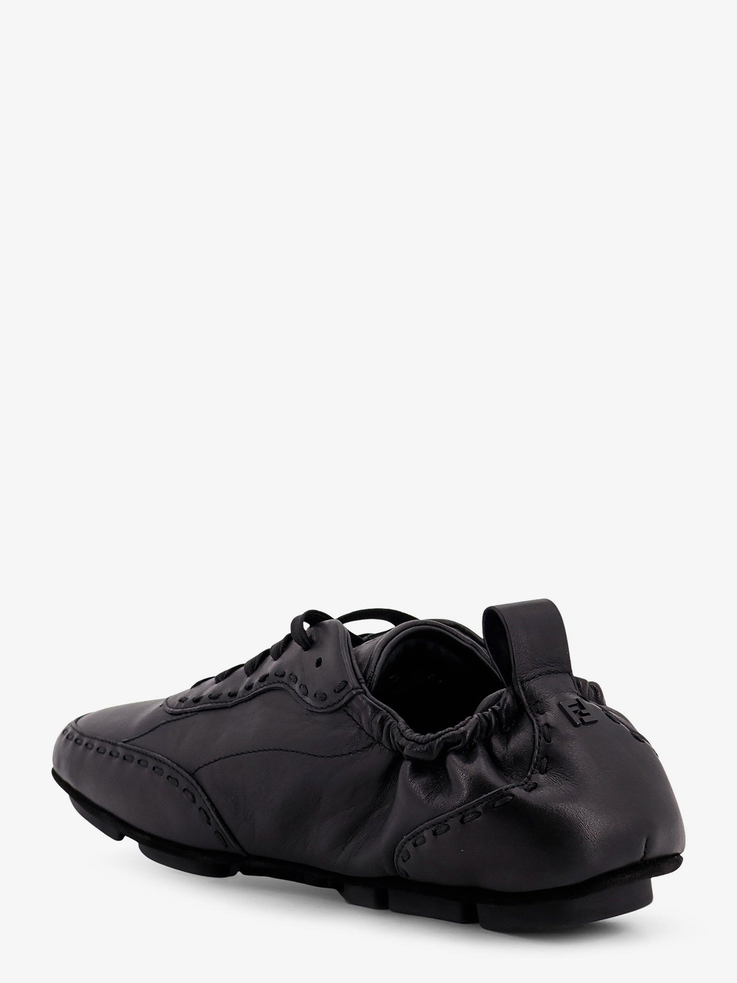 Fendi Men Fendi Fit Leather Sneakers - 3