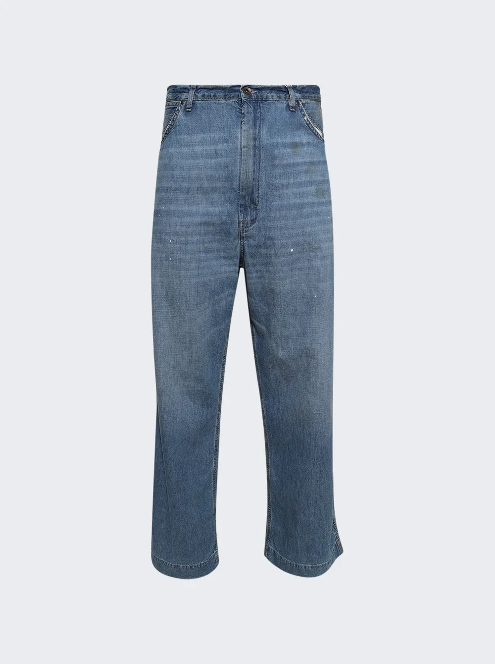 Wide Leg Pants Blue Washed - 1