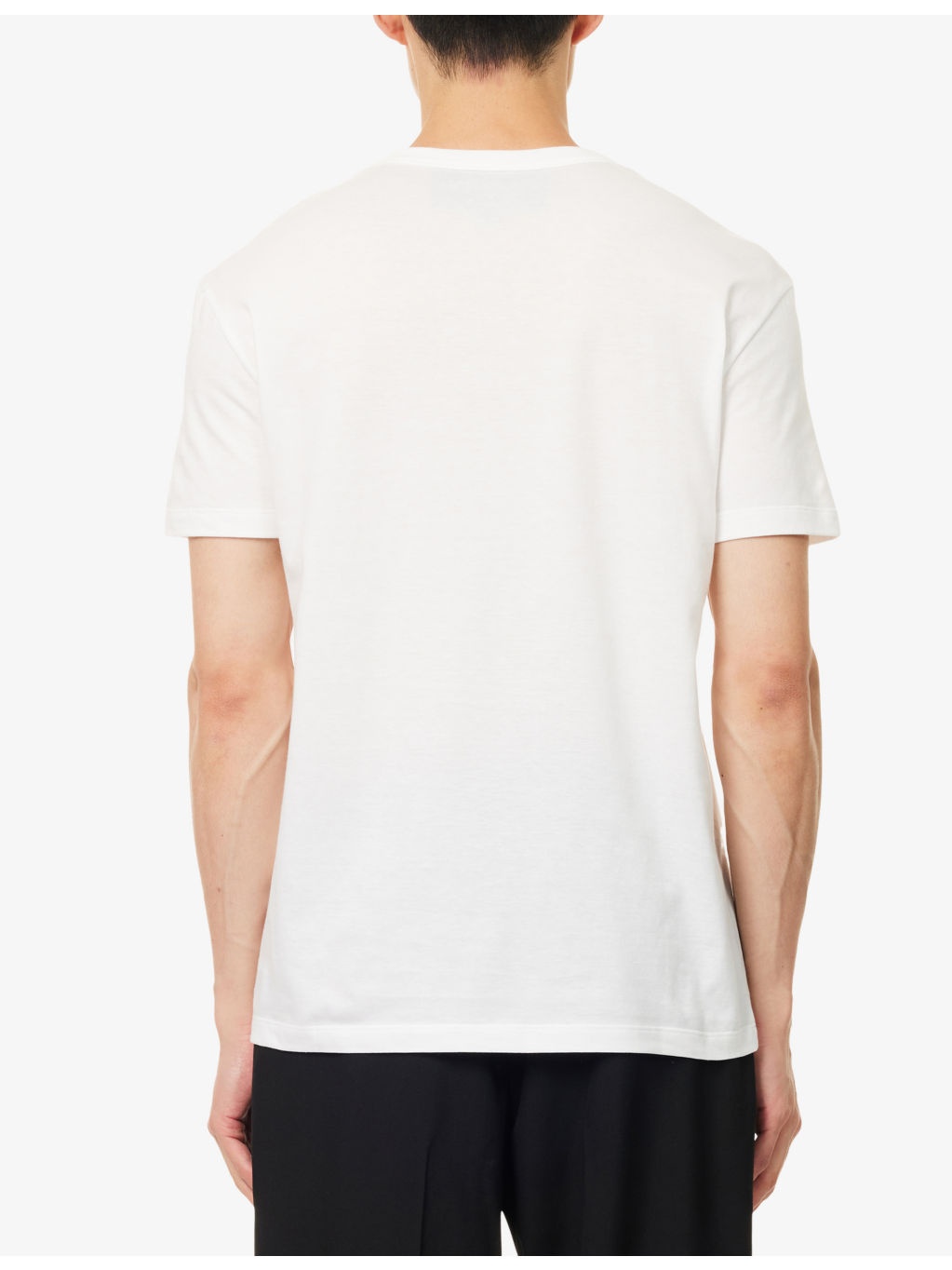 Brand-Embroidery Short-Sleeves Cotton-Jersey T-Shirt - 4