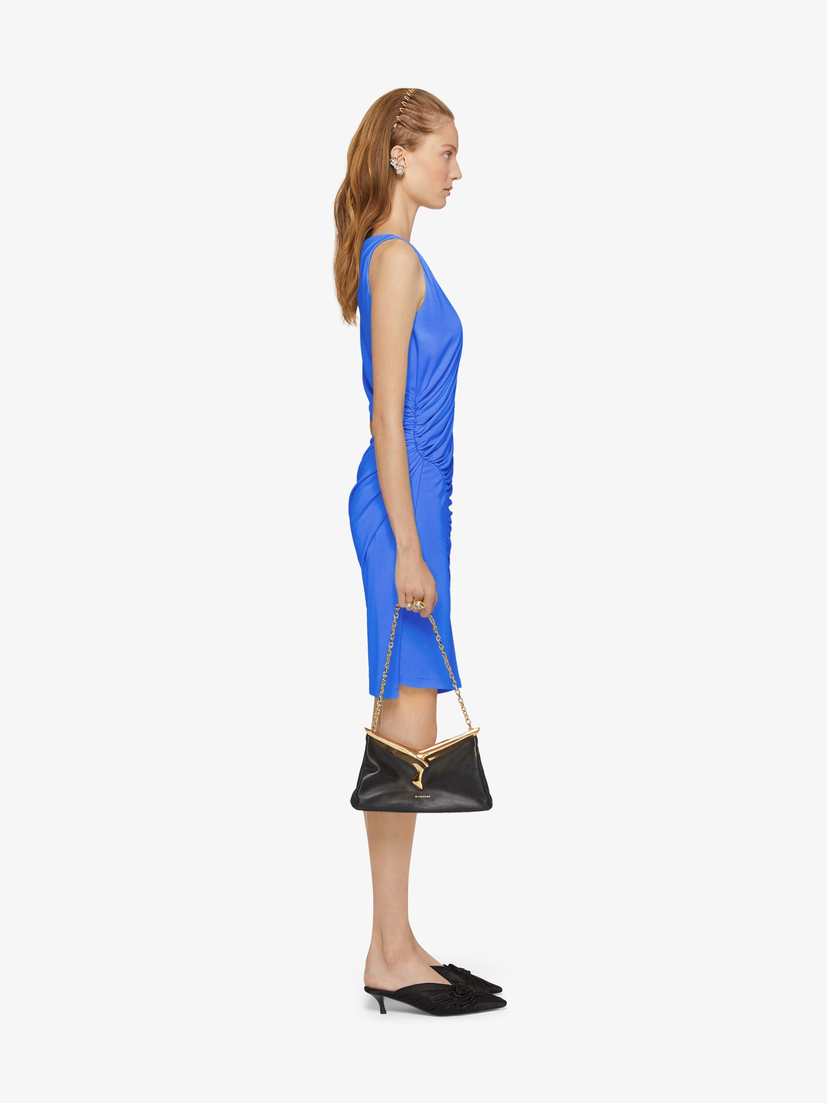 DRAPED DRESS IN CREPE - 3