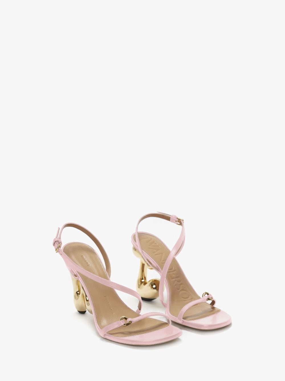 JW BUBBLE HEEL LEATHER SANDALS - 2