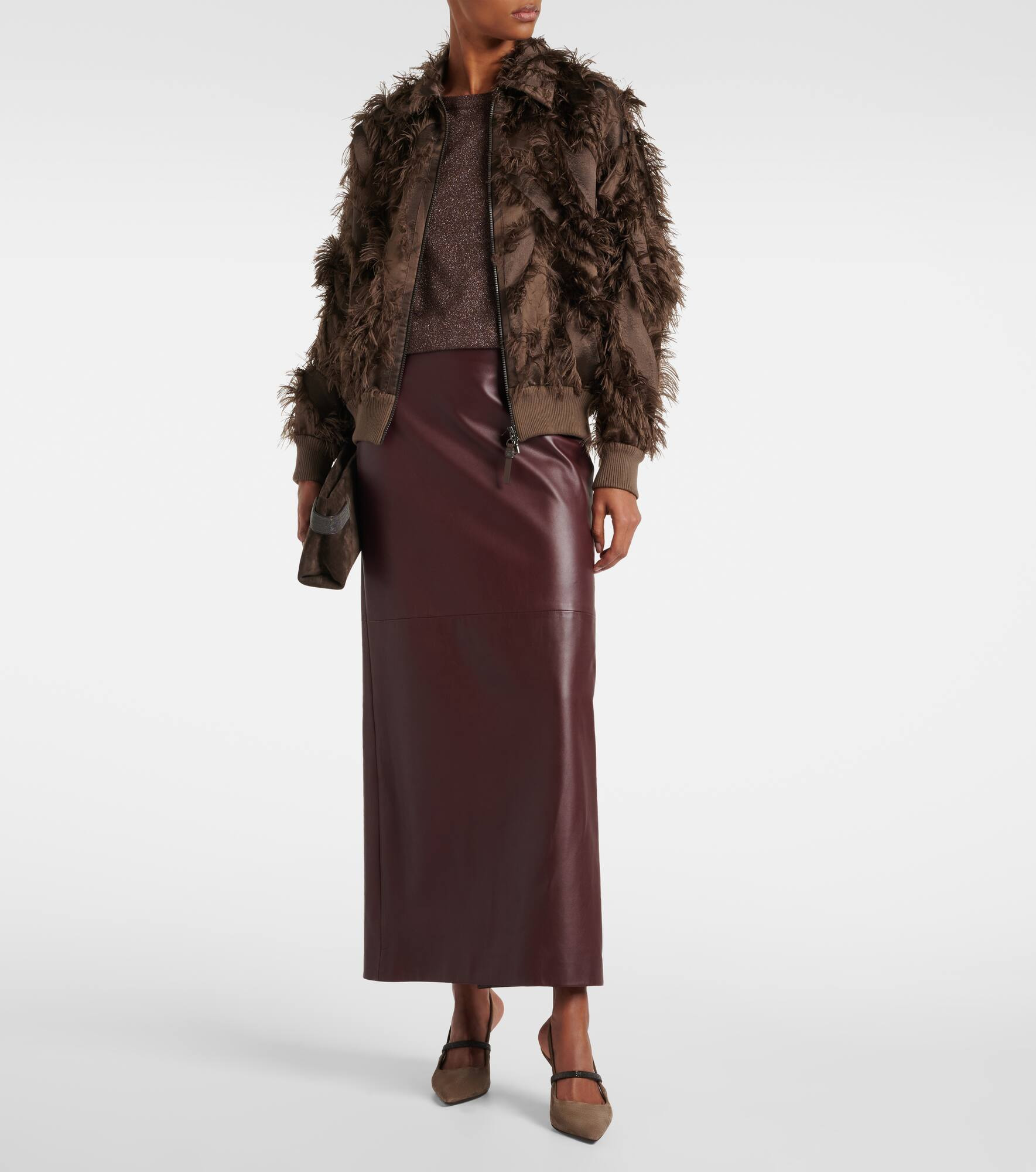 Leather maxi skirt - 2