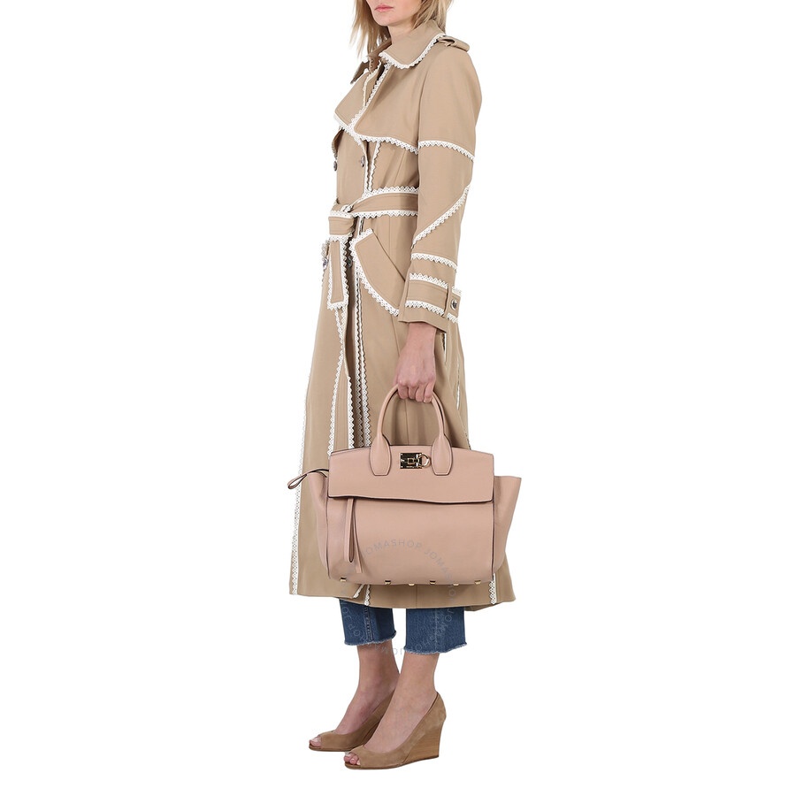 Salvatore Ferragamo Pink Studio Soft Bag (L) - 2