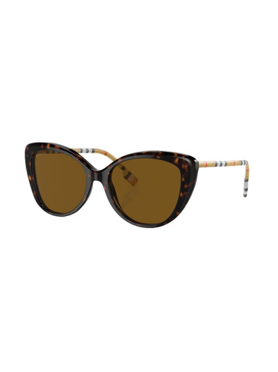Burberry Vintage-check cat-eye sunglasses outlook