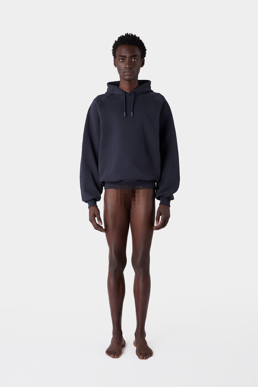 EMBROIDERED EIWS HOODIE / blue SUNNEI - 6